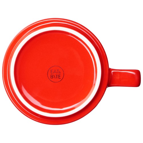 Набор чашка с бамбуковым блюдцем "Sheffield", красный