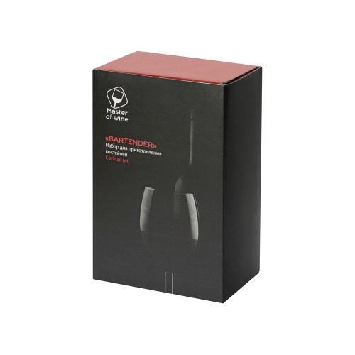 Набор "Bartender" для приготовления коктейлей на бамбуковой подставке