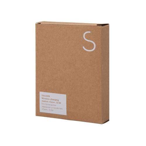 Беспроводное зарядное устройство «Gex», 15 Вт, бамбук