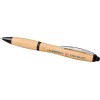 Шариковая ручка Nash из бамбука, натуральный/черный