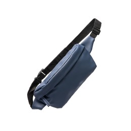 Поясная сумка Зумель из искусственной кожи и RPET 600D, синий нейви