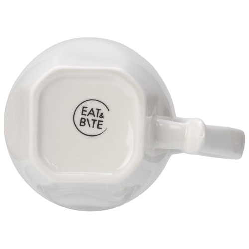 Кофейная пара с бамбуковым блюдцем "Mandy", белый