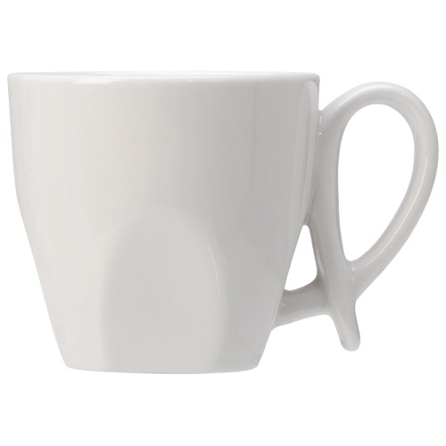 Кофейная пара с бамбуковым блюдцем "Mandy", белый