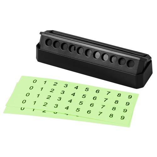 Табличка «Tempark» с номером телефона для временной парковки с подсветкой, черный