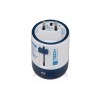Адаптер с 2-умя USB-портами для зарядки Travel Blue Twist & Slide Adaptor голубой/белый