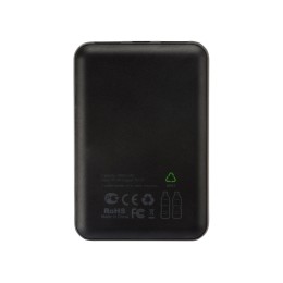 Портативное зарядное устройство из rPET "Reborn", 5000 mAh, серый