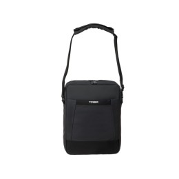Сумка кросс-боди TORBER, черный/серый, полиуретан, 27 х 21 х 6 см