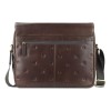 Сумка через плечо Mano "Don Leon", натуральная кожа в коричневом цвете, 38 х 30 х 7 см