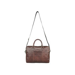 Сумка Mano "Don Leon", натуральная кожа в коричневом цвете, 41 х 29,5 х 8,5 см