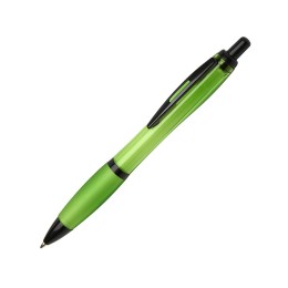 Nash шариковая ручка из переработанного пластика с черной отделкой (черные чернила) - Лайм