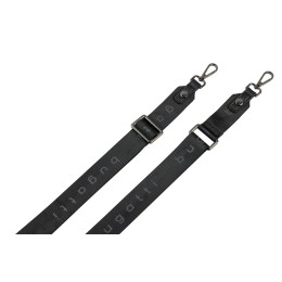 Сумка наплечная BUGATTI АЛМАТА | ALMATA, чёрная, полиуретан, 11х4х19 см