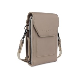 Сумка наплечная BUGATTI АЛМАТА | ALMATA, песочная, полиуретан, 11х4х19 см