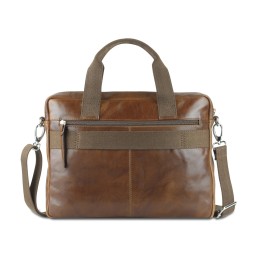 Сумка Mano "Don Luca", натуральная кожа в коньячном цвете, 37 х 27 х 6 см