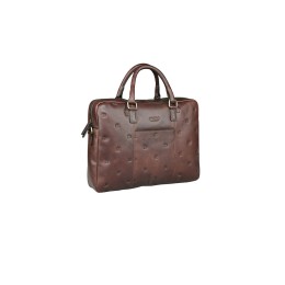 Сумка Mano "Don Leon", натуральная кожа в коричневом цвете, 41 х 29,5 х 8,5 см