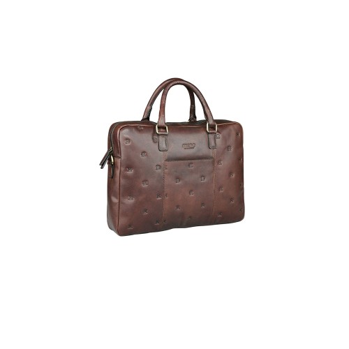 Сумка Mano "Don Leon", натуральная кожа в коричневом цвете, 41 х 29,5 х 8,5 см