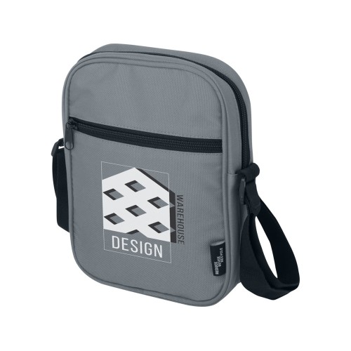 Byron сумка через плечо из переработанных материалов по стандарту GRS объемом 2 л - Серый