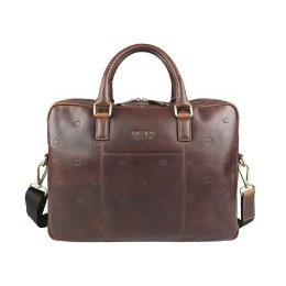 Сумка Mano "Don Leon", натуральная кожа в коричневом цвете, 41 х 29,5 х 8,5 см