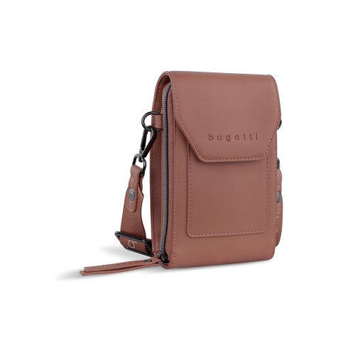 Сумка наплечная BUGATTI АЛМАТА | ALMATA, абрикосовая, полиуретан, 11х4х19 см