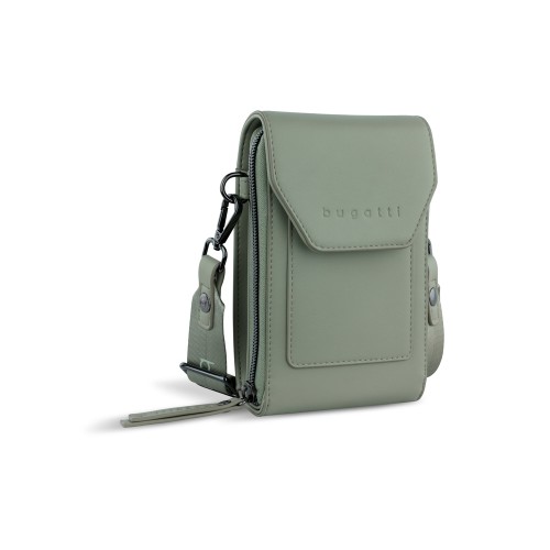 Сумка наплечная BUGATTI АЛМАТА | ALMATA, мятная, полиуретан, 11х4х19 см