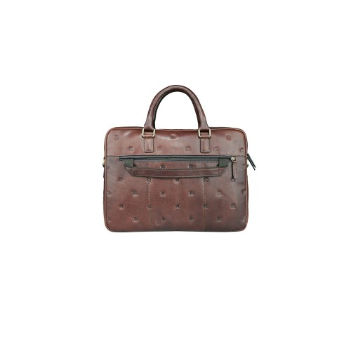 Сумка Mano "Don Leon", натуральная кожа в коричневом цвете, 41 х 29,5 х 8,5 см