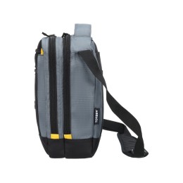 Сумка-планшет TORBER, черный/серый, полиэстер/добби, 22х10х29 см