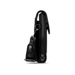 Сумка наплечная BUGATTI АЛМАТА | ALMATA, чёрная, полиуретан, 11х4х19 см