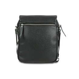 Сумка наплечная BUGATTI МОТОБАЙК D | MOTO D, чёрная, полиуретан, 25х8х30 см, 4 л