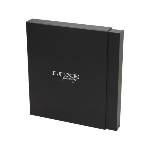 Набор Legato Elegance из блокнота формата А5 в твердой обложке и ручки-роллера, черный/черный