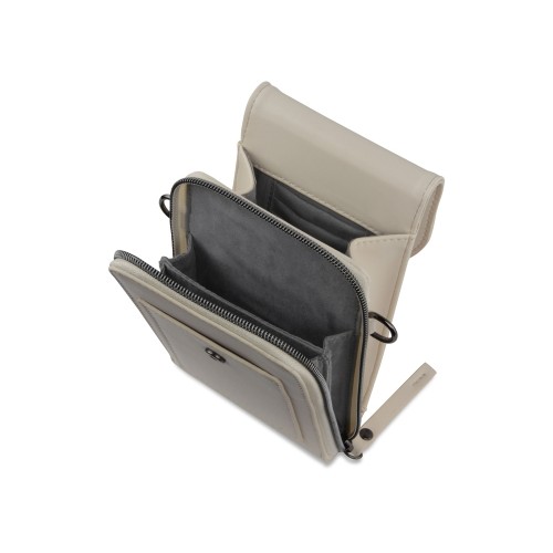 Сумка наплечная BUGATTI АЛМАТА | ALMATA, бежевая, полиуретан, 11х4х19 см