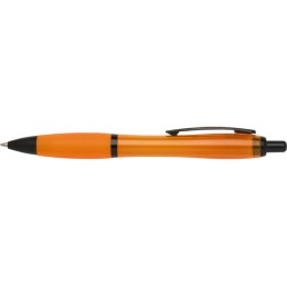 Nash шариковая ручка из переработанного пластика с черной отделкой (черные чернила) - Оранжевый