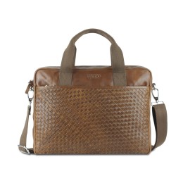 Сумка Mano "Don Luca", натуральная кожа в коньячном цвете, 37 х 27 х 6 см