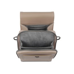 Сумка наплечная BUGATTI АЛМАТА | ALMATA, песочная, полиуретан, 11х4х19 см