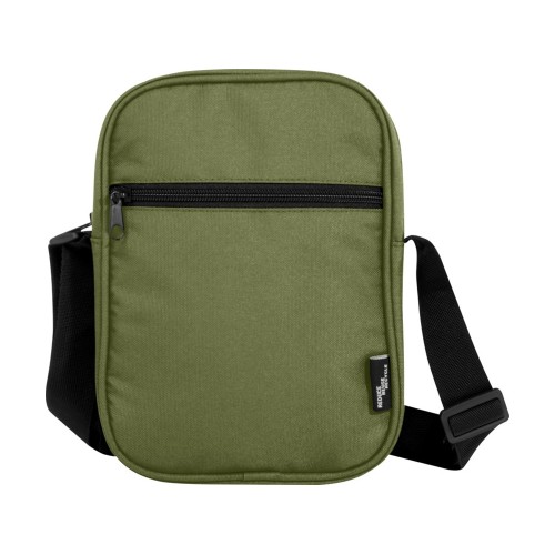 Byron сумка через плечо из переработанных материалов по стандарту GRS объемом 2 л - Оливковый