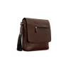 Сумка через плечо Mano "Don Valentino", натуральная кожа в коричневом цвете, 25 х 27 х 7 см
