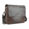 Сумка через плечо Mano "Don Leon", натуральная кожа в коричневом цвете, 38 х 30 х 7 см