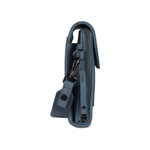 Сумка наплечная BUGATTI АЛМАТА | ALMATA, голубая, полиуретан, 11х4х19 см