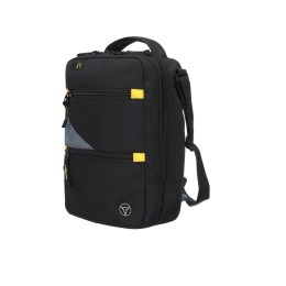 Сумка-планшет TORBER, черный/серый, полиэстер M2, 22 x 9 x 29 см