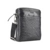 Сумка через плечо Mano "Don Luca", натуральная кожа в черном цвете, 23 х 26,5 х 4,5 см