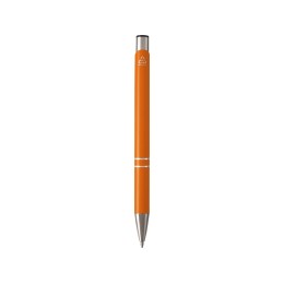 Шариковая ручка Moneta из переработанного алюминия (черные чернила) - Оранжевый