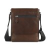 Сумка через плечо Mano "Don Valentino", натуральная кожа в коричневом цвете, 21 х 25 х 5 см