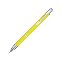 Шариковая ручка Moneta из переработанного алюминия (черные чернила) - Желтый