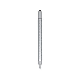 Dora многофункциональная ручка из переработанного алюминия - Серебряный