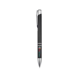 Шариковая ручка Moneta из переработанного алюминия - сплошной черный