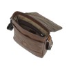 Сумка через плечо Mano "Don Valentino", натуральная кожа в коричневом цвете, 21 х 25 х 5 см