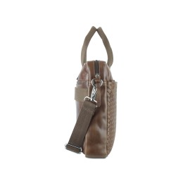 Сумка Mano "Don Luca", натуральная кожа в коньячном цвете, 37 х 27 х 6 см