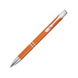 Шариковая ручка Moneta из переработанного алюминия (черные чернила) - Оранжевый