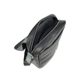 Сумка наплечная BUGATTI МОТОБАЙК D | MOTO D, чёрная, полиуретан, 25х8х30 см, 4 л