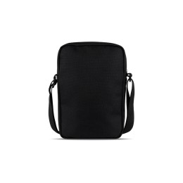 Сумка через плечо BUGATTI БЛАНК ОБЛЕГЧЕННАЯ | BLANC DELIGHT, чёрная, нейлон RPET600D/тарпаулин/полиэстер, 16х4х23 см, 1 л