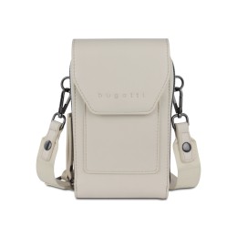 Сумка наплечная BUGATTI АЛМАТА | ALMATA, бежевая, полиуретан, 11х4х19 см
