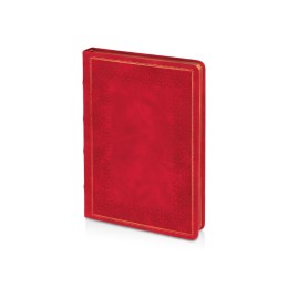 Ежедневник недатированный А5 "Royal", красный с бронзовым срезом